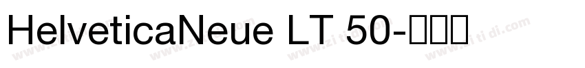 HelveticaNeue LT 50字体转换
